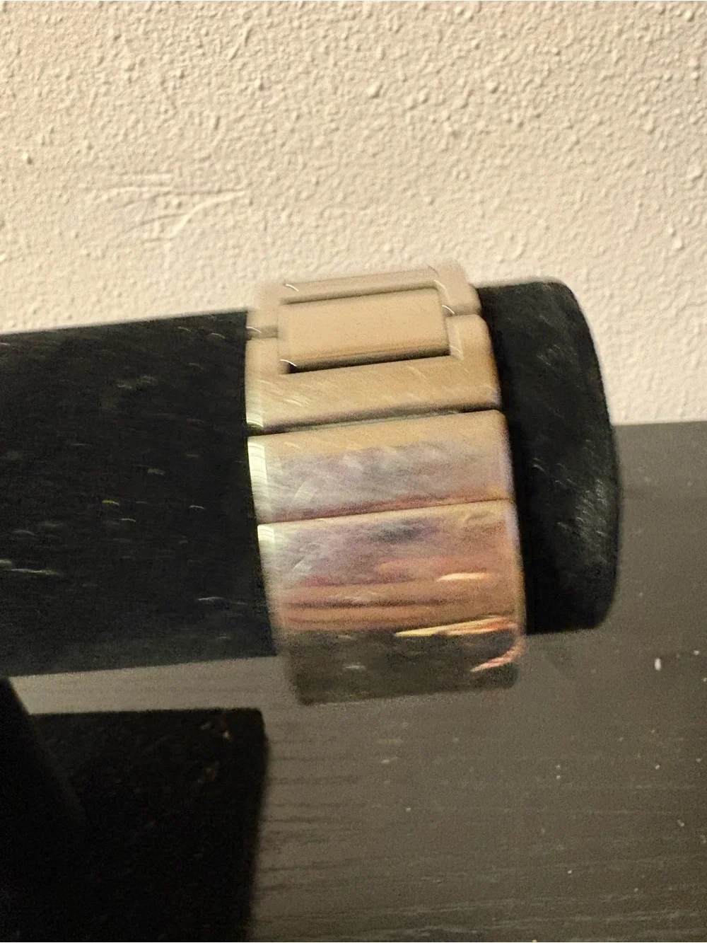 DKNY T10603 Stainless Steel Rectangular Cuff Bracelet Watch Untested